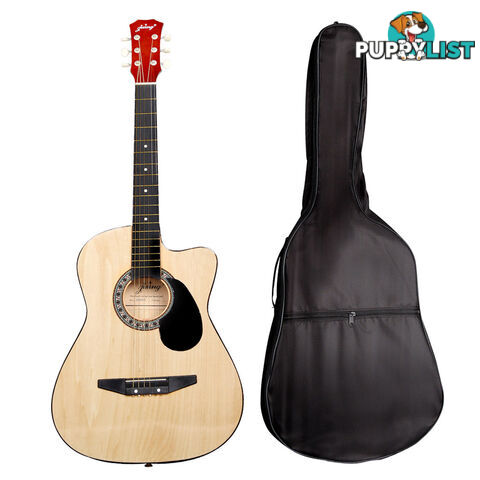 38 Inch Wooden Acoustic Guitar Natural