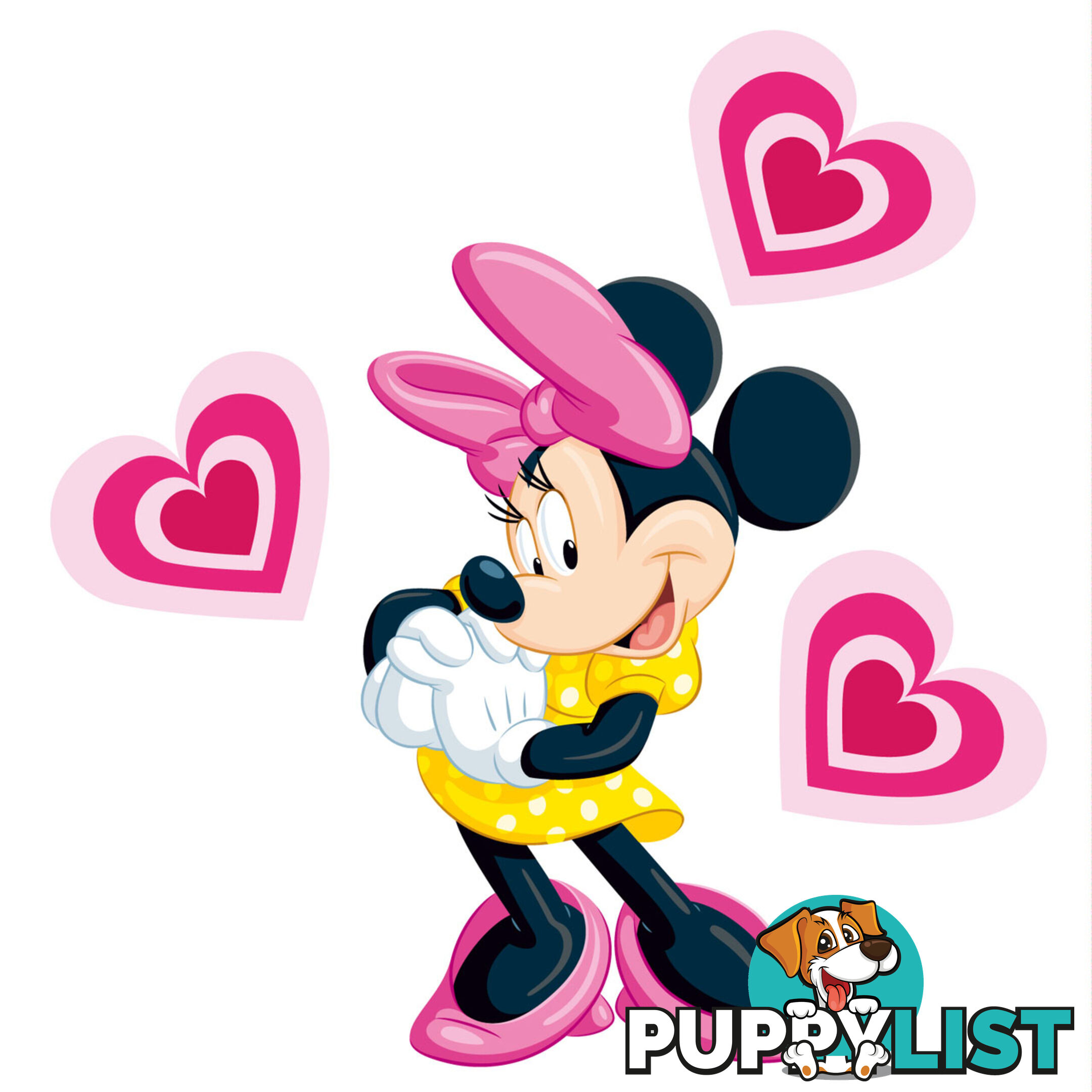 Minnie Mouse Wall Stickers - Totally Movable over and over