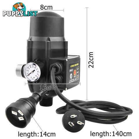 Adjustable Pressure Switch Water Pump Controller Black