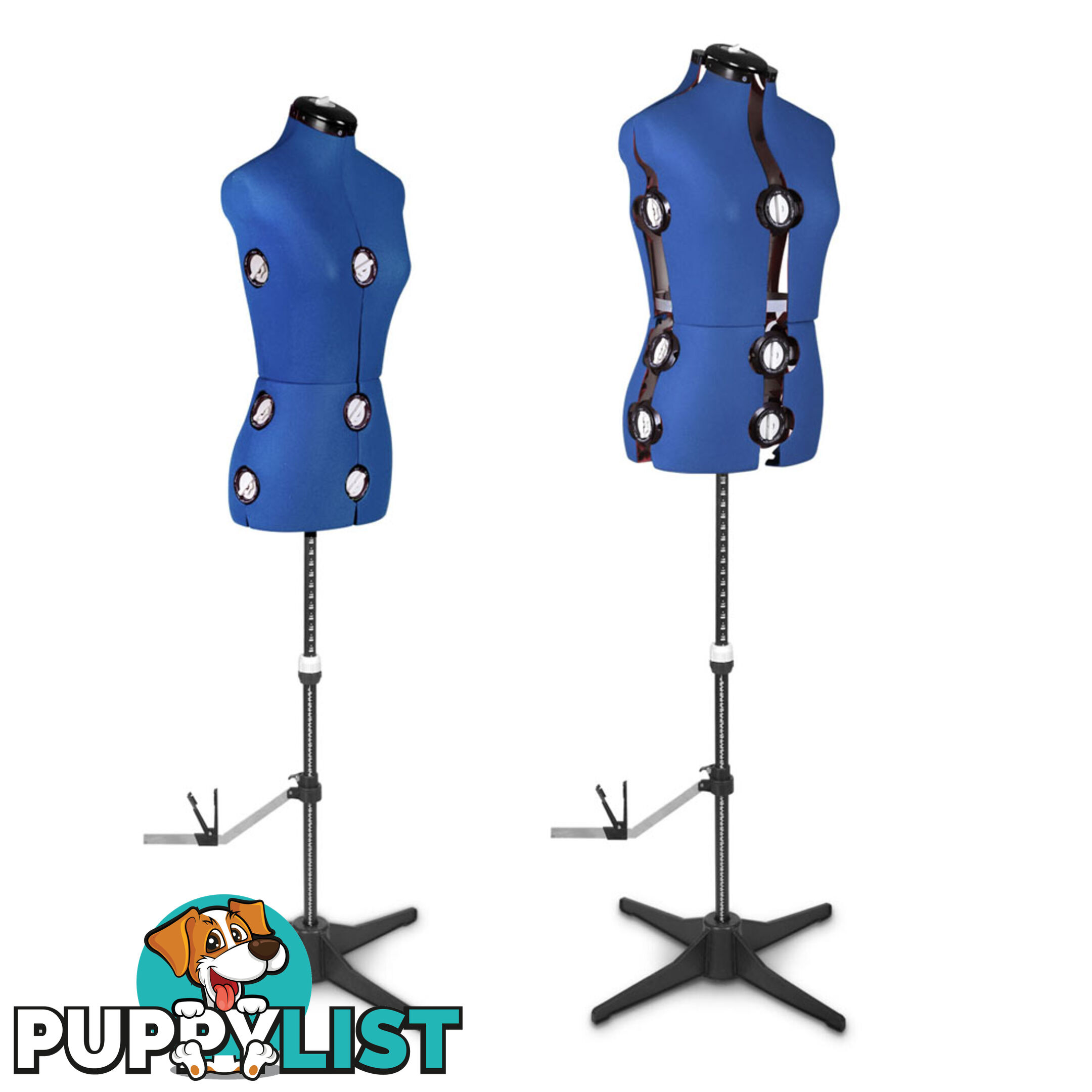 Adjustable Dressmaking Mannequin SZ8-14 - Blue