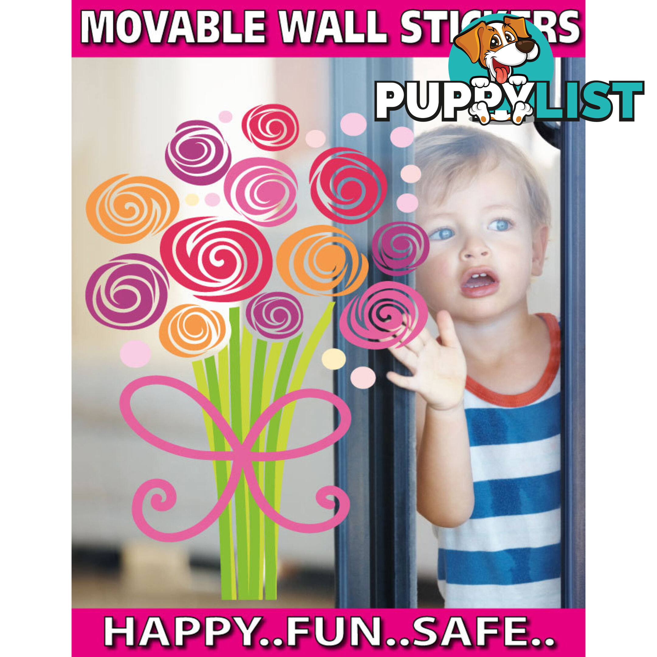 Extra Large Size Bouquet of Flowers Wall Stickers - Totally Movable