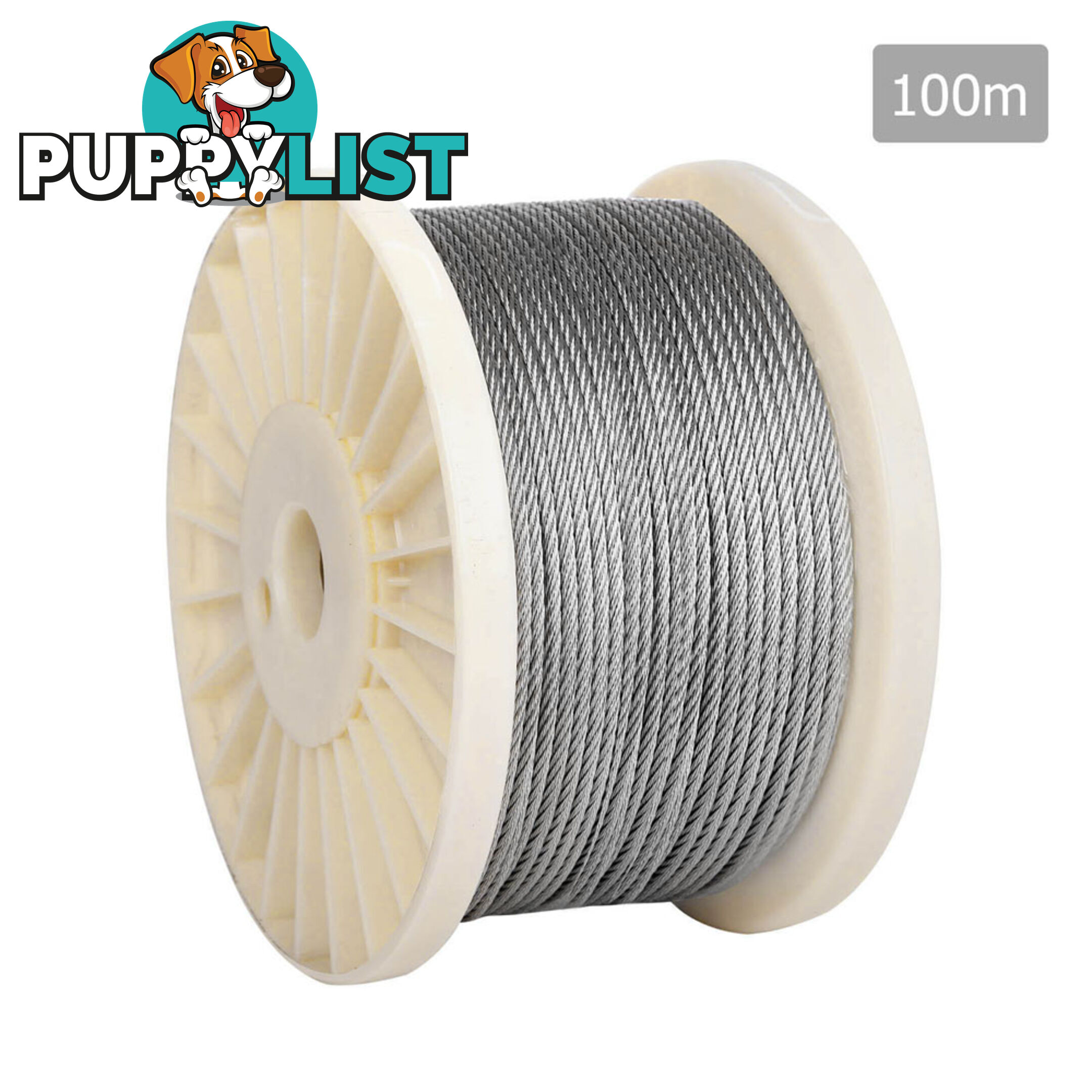 7 x 7 Marine Stainless Steel Wire Rope 100M