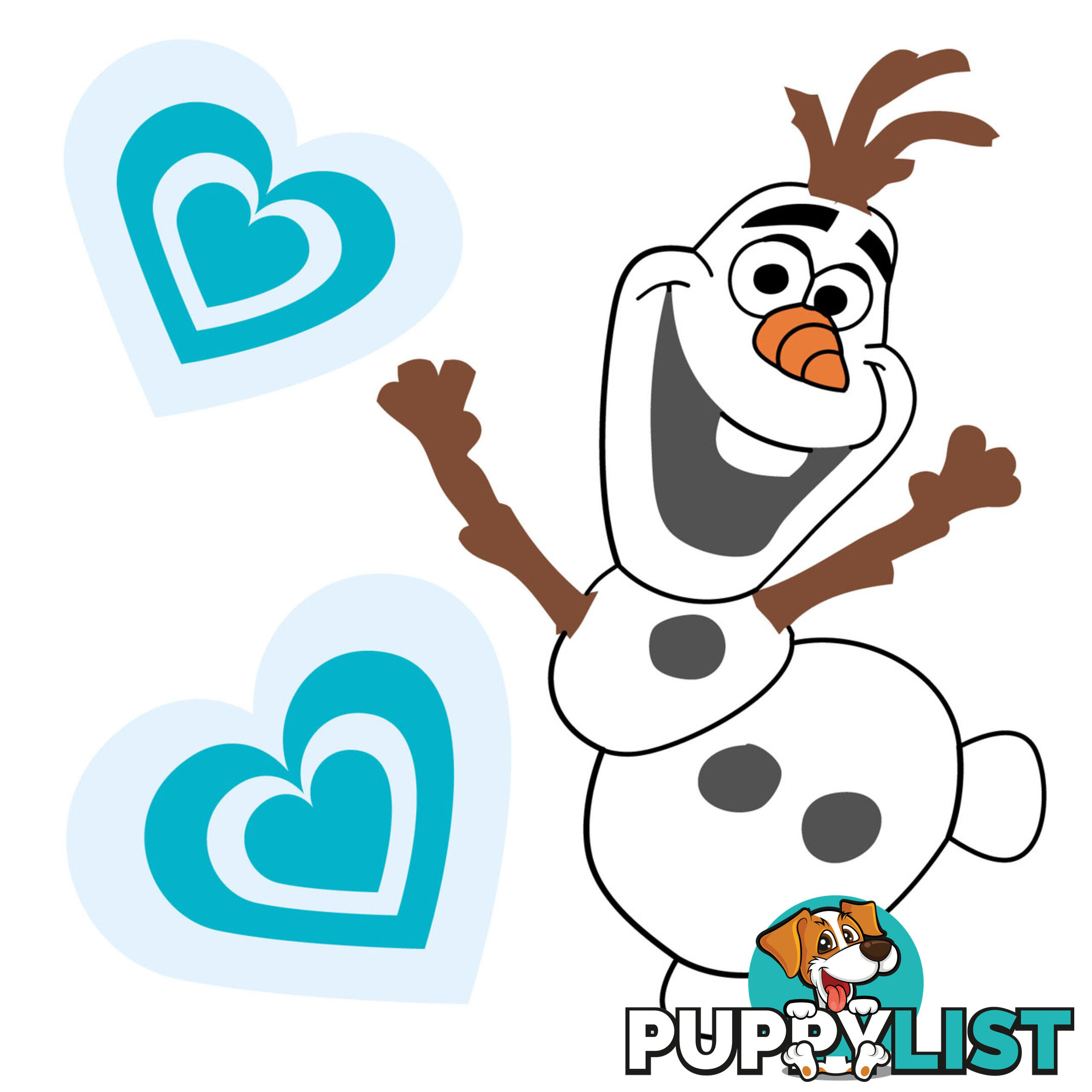 10 X Frozen Olaf Wall Stickers - Totally Movable over and over