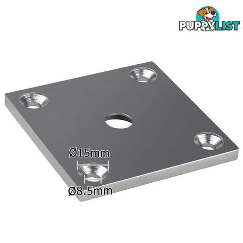 Frameless Glass Aluminium Mount Square