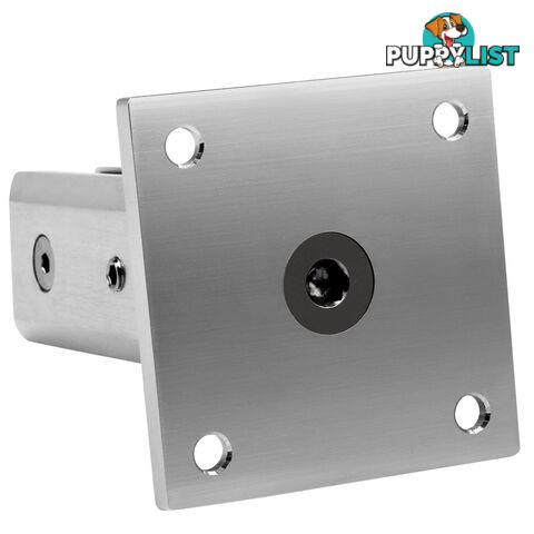 Frameless Glass Aluminium Mount Square