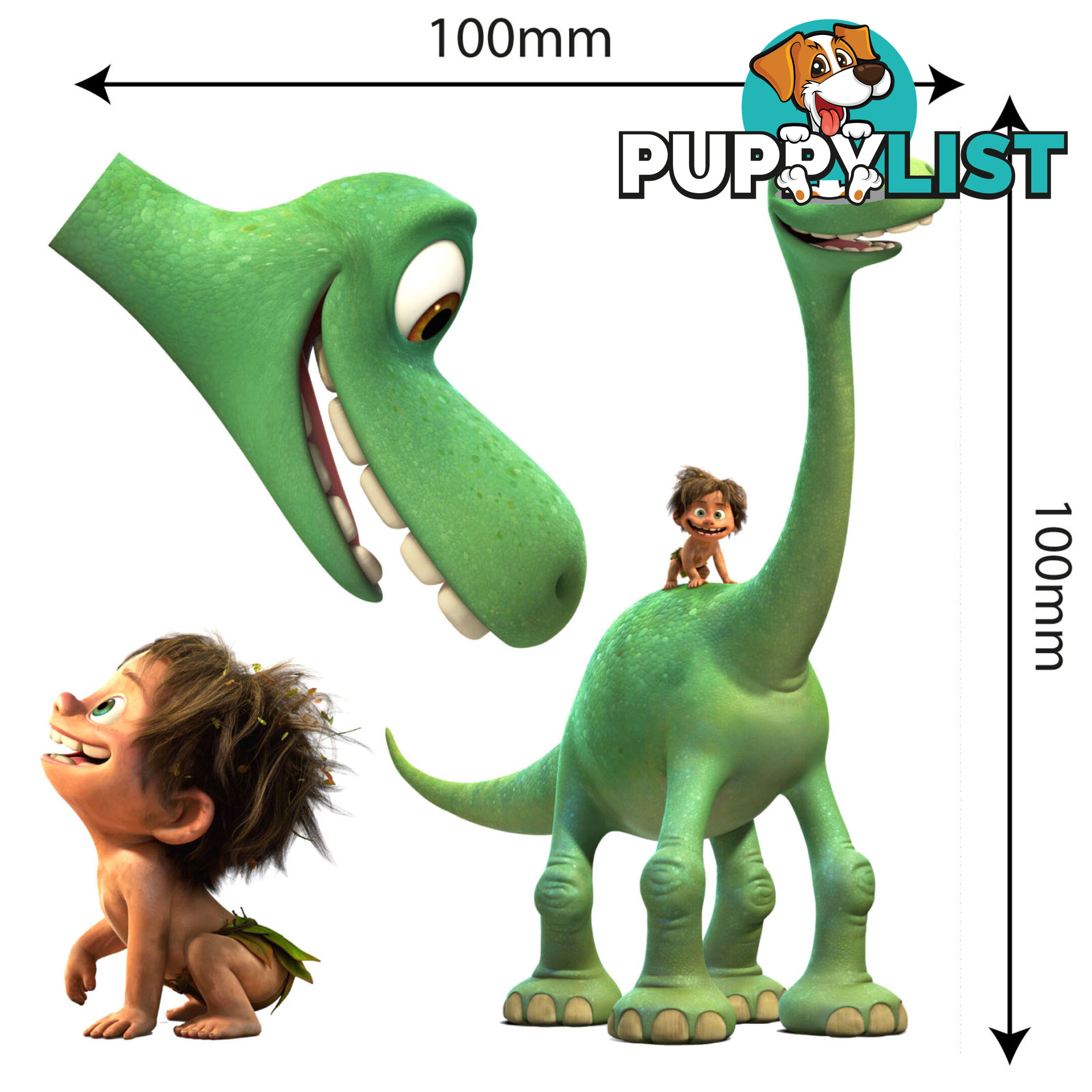 The Good Dinosaur MOVABLE and Reusable Toy box - Wall Stickers