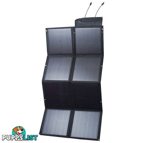 12V 120W Black Silicon Solar Panel Foldable Generator Power Mono Charging Kit