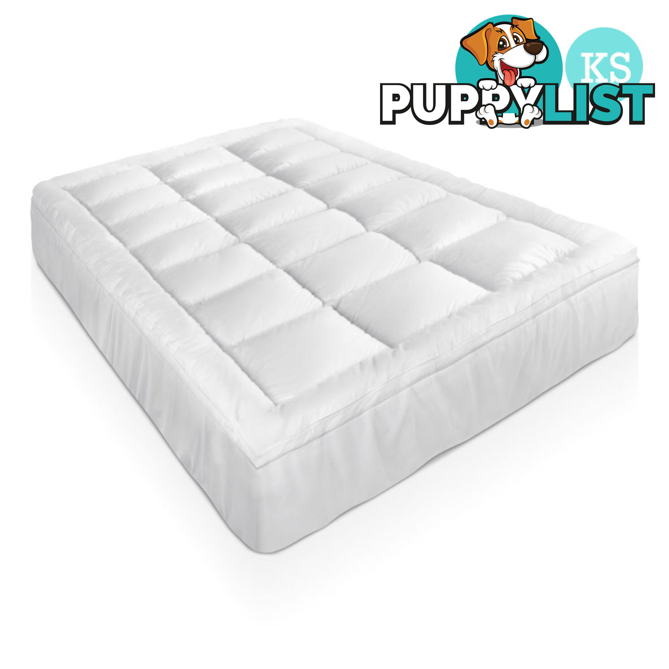 Bamboo Pillowtop Mattress Topper 5cm - King Single