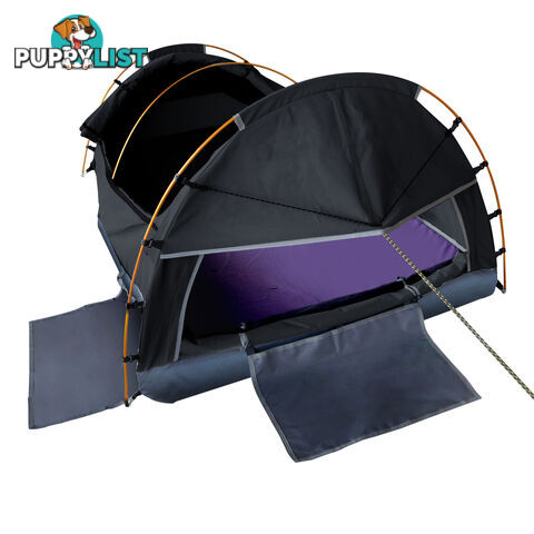 Deluxe King Single Swag Camping Swag Grey