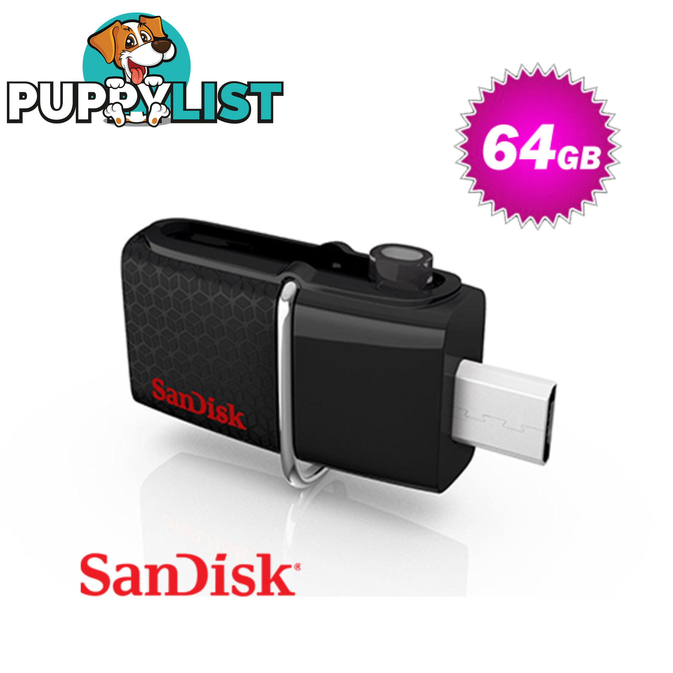 Sandisk SDDD2-064G OTG-64G Ultra Dual USB 3.0 Pen Drive