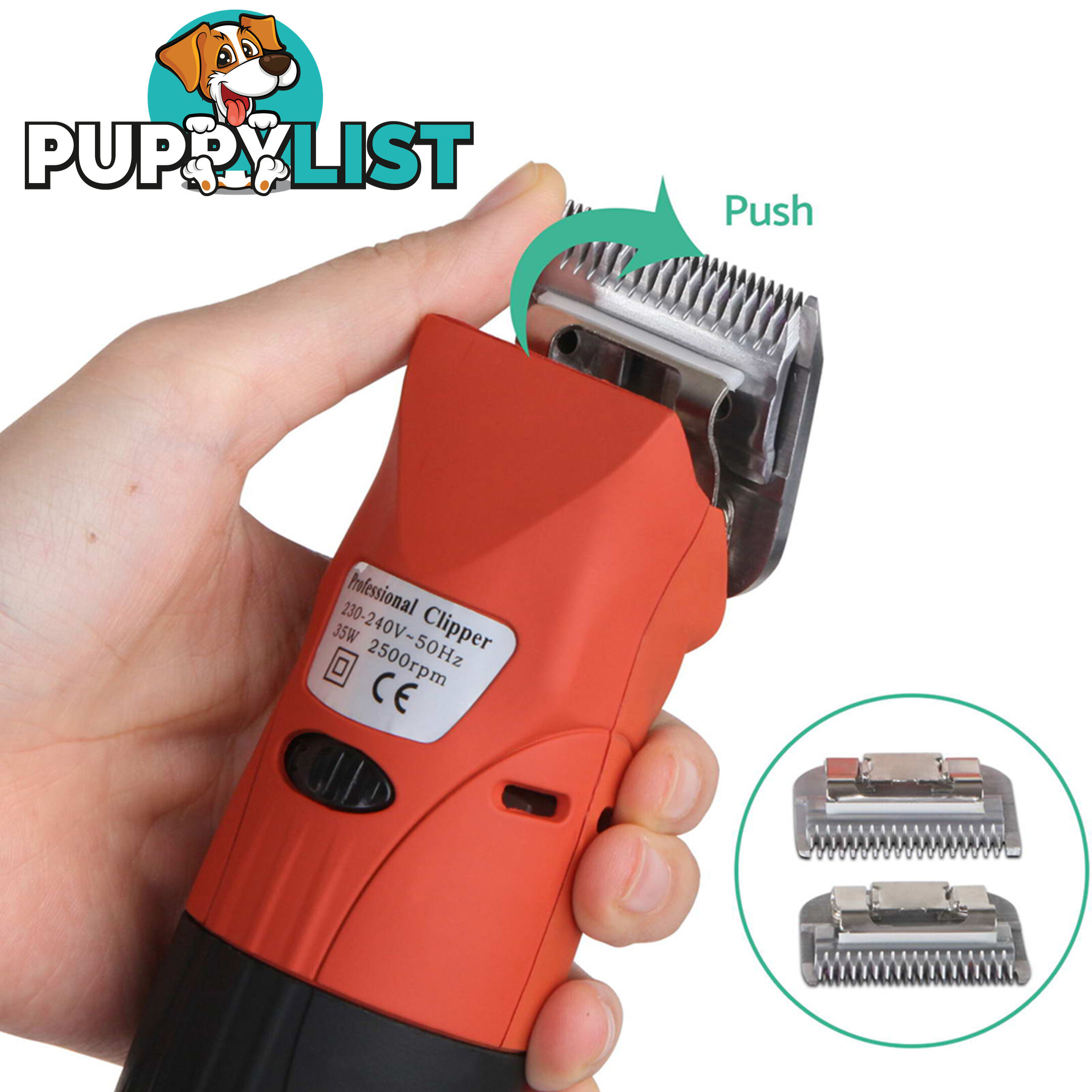 35W Pet Clipper Grooming Kit - Safety Approved Standard