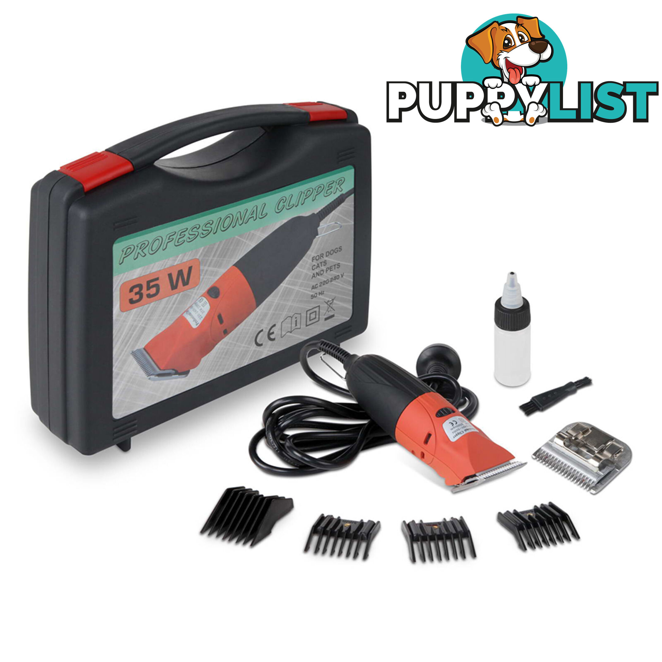 35W Pet Clipper Grooming Kit - Safety Approved Standard