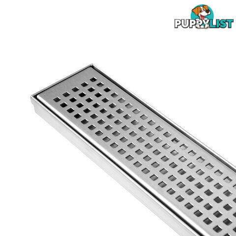 Square Stainless Steel Shower Grate Drain Floor Bathroom 900mm