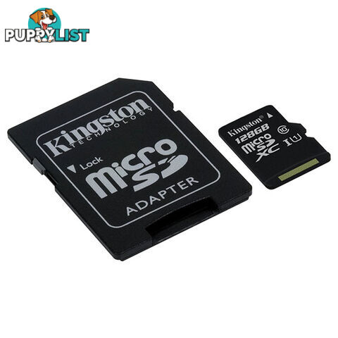 KINGSTON SDC10G2/128GBFR 128GB microSDXC Class 10 UHS-I upto 45MB/s with SD adaptor