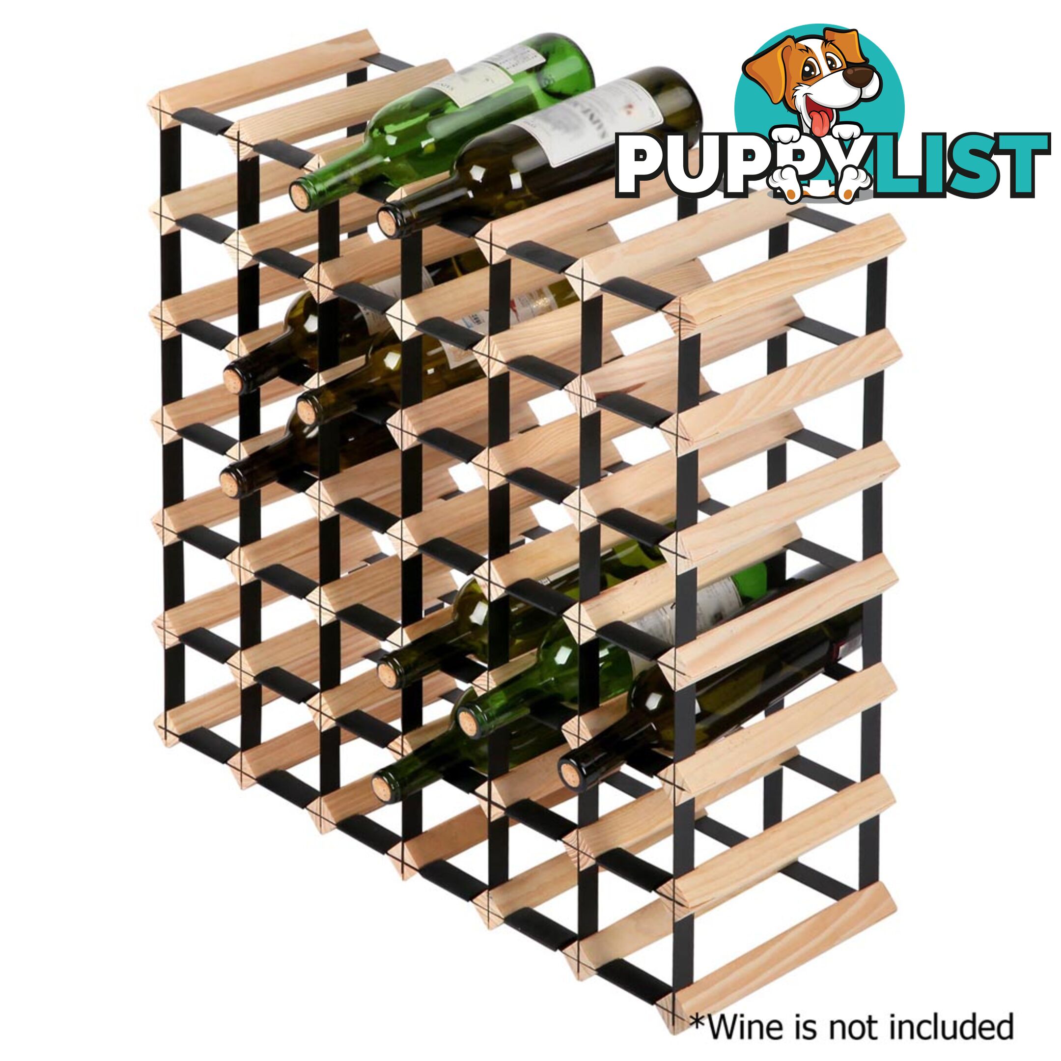 Timber Wine Rack 42 Bottles