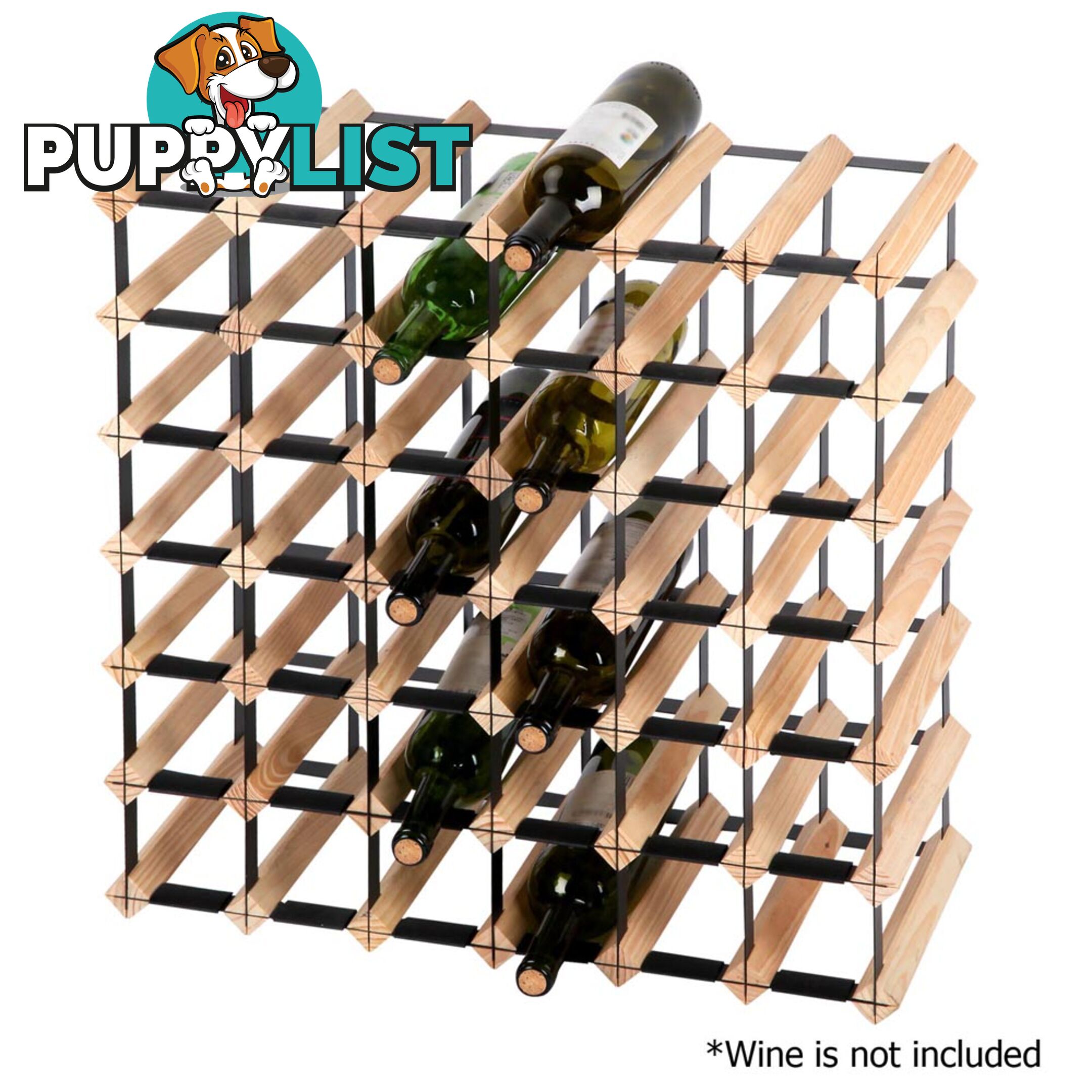 Timber Wine Rack 42 Bottles