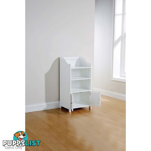 Grace 2 Door Deluxe Cupboard in WHITE