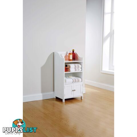 Grace 2 Door Deluxe Cupboard in WHITE