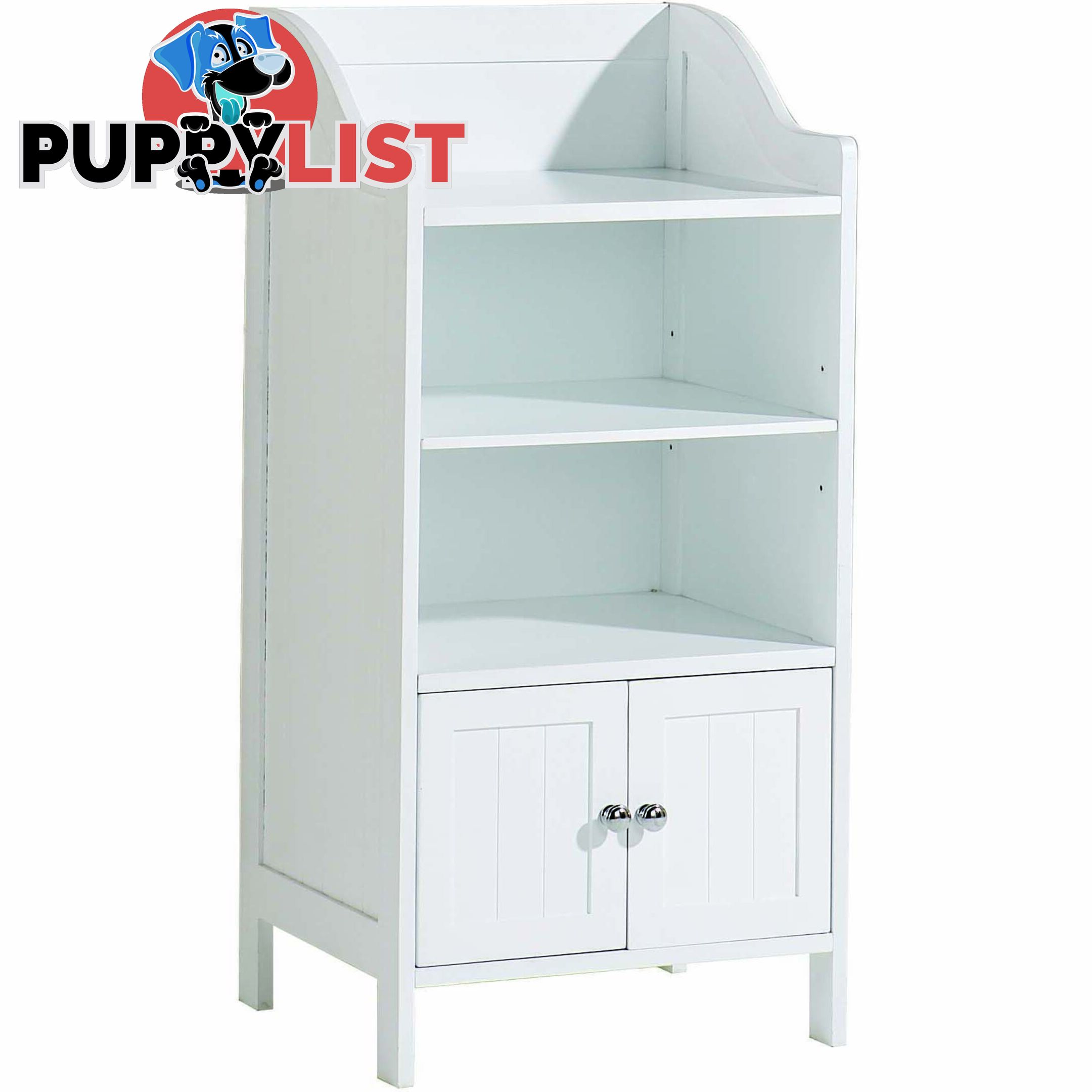 Grace 2 Door Deluxe Cupboard in WHITE