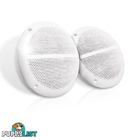 Set of 2 6.5 inch 2-Way Outdoor Boat Waterproof Marine Speaker