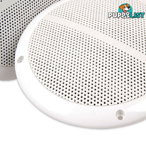 Set of 2 6.5 inch 2-Way Outdoor Boat Waterproof Marine Speaker