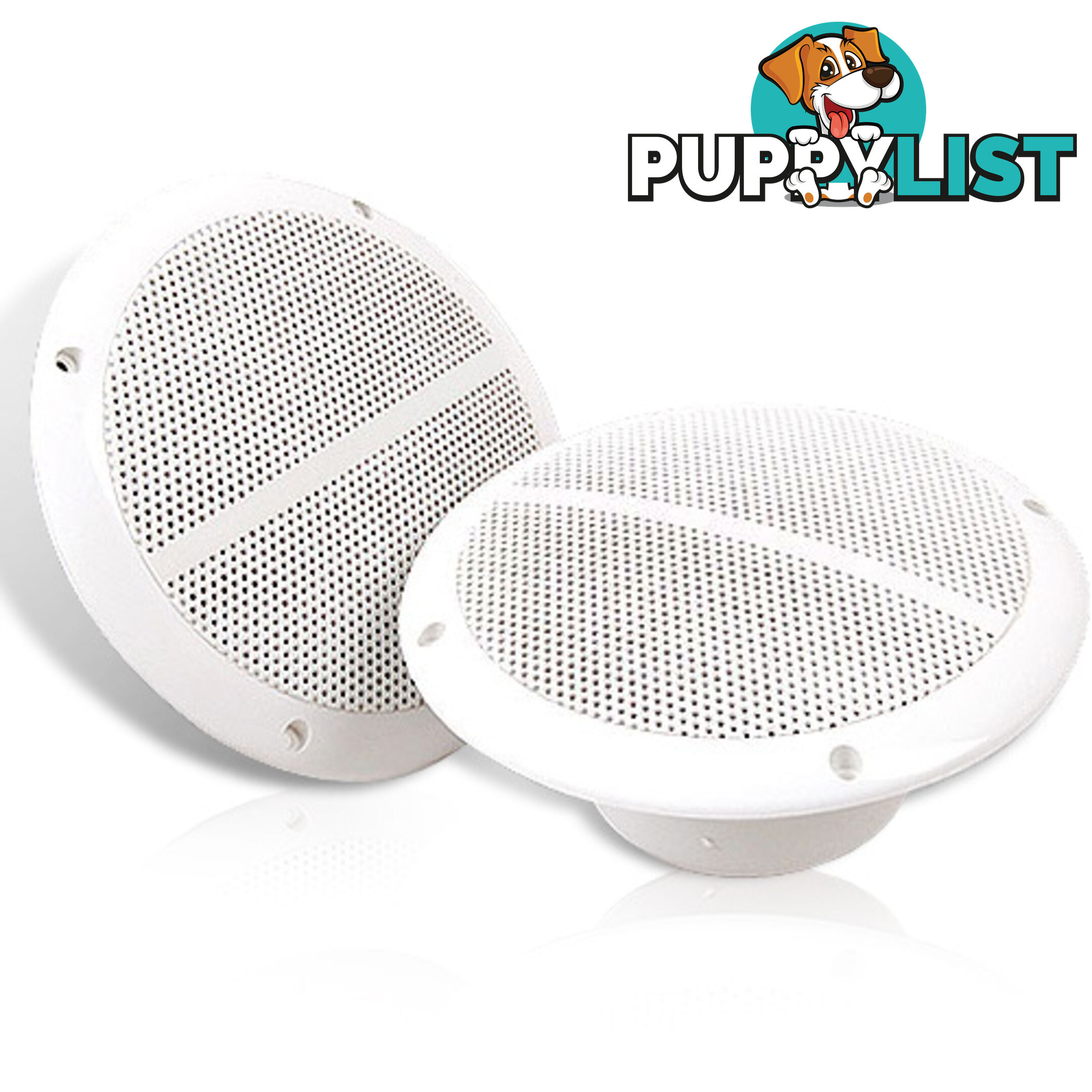 Set of 2 6.5 inch 2-Way Outdoor Boat Waterproof Marine Speaker