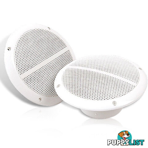 Set of 2 6.5 inch 2-Way Outdoor Boat Waterproof Marine Speaker