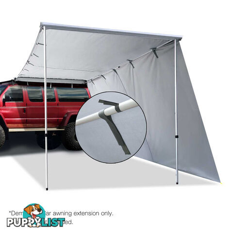 2X3M Car Awning Extension  - Grey