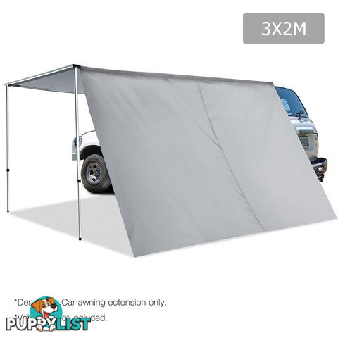 2X3M Car Awning Extension  - Grey