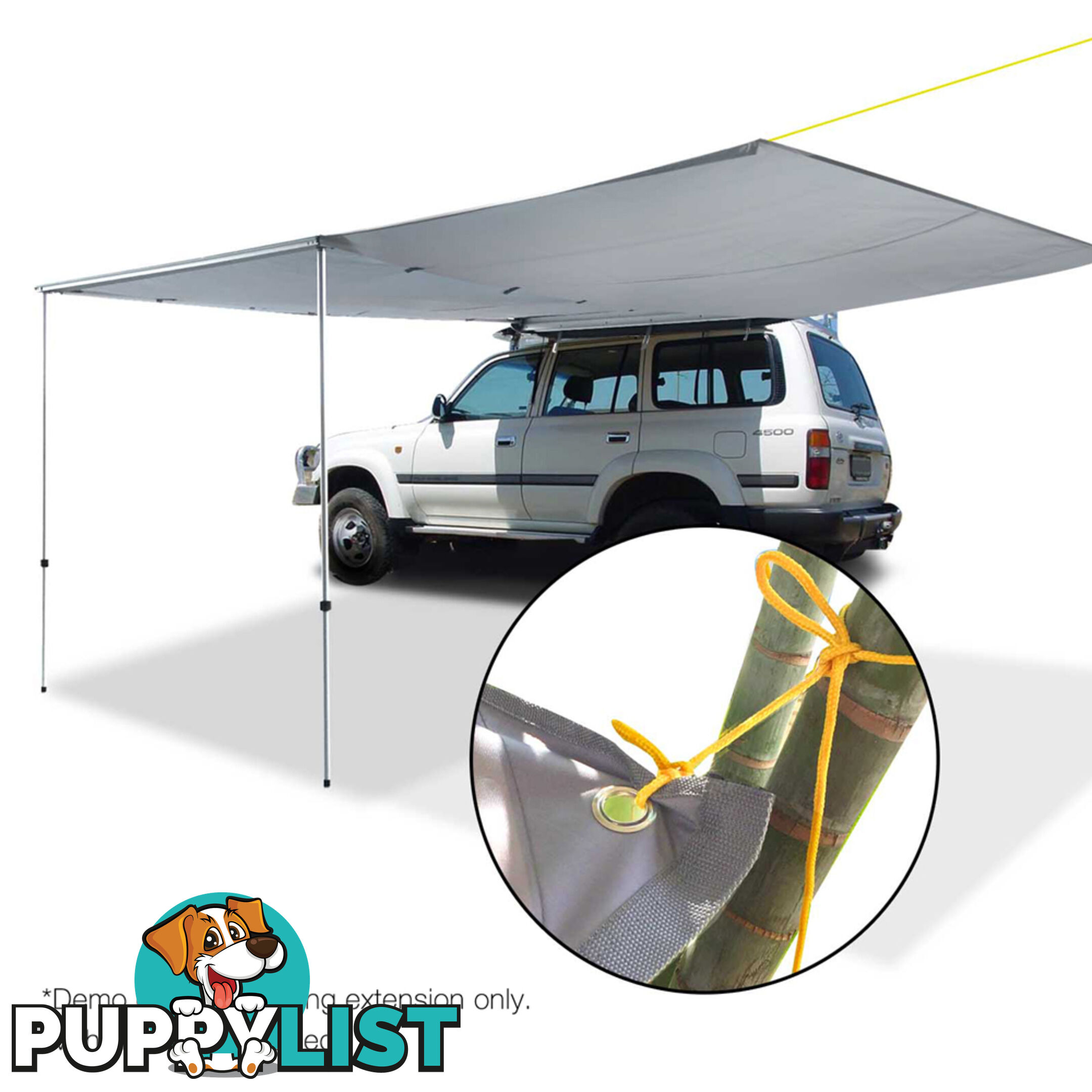 2X3M Car Awning Extension  - Grey