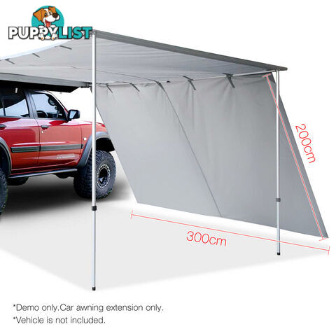 2X3M Car Awning Extension  - Grey