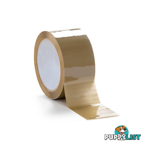 36 Rolls Packing Tape - 48mm x 75m - Brown