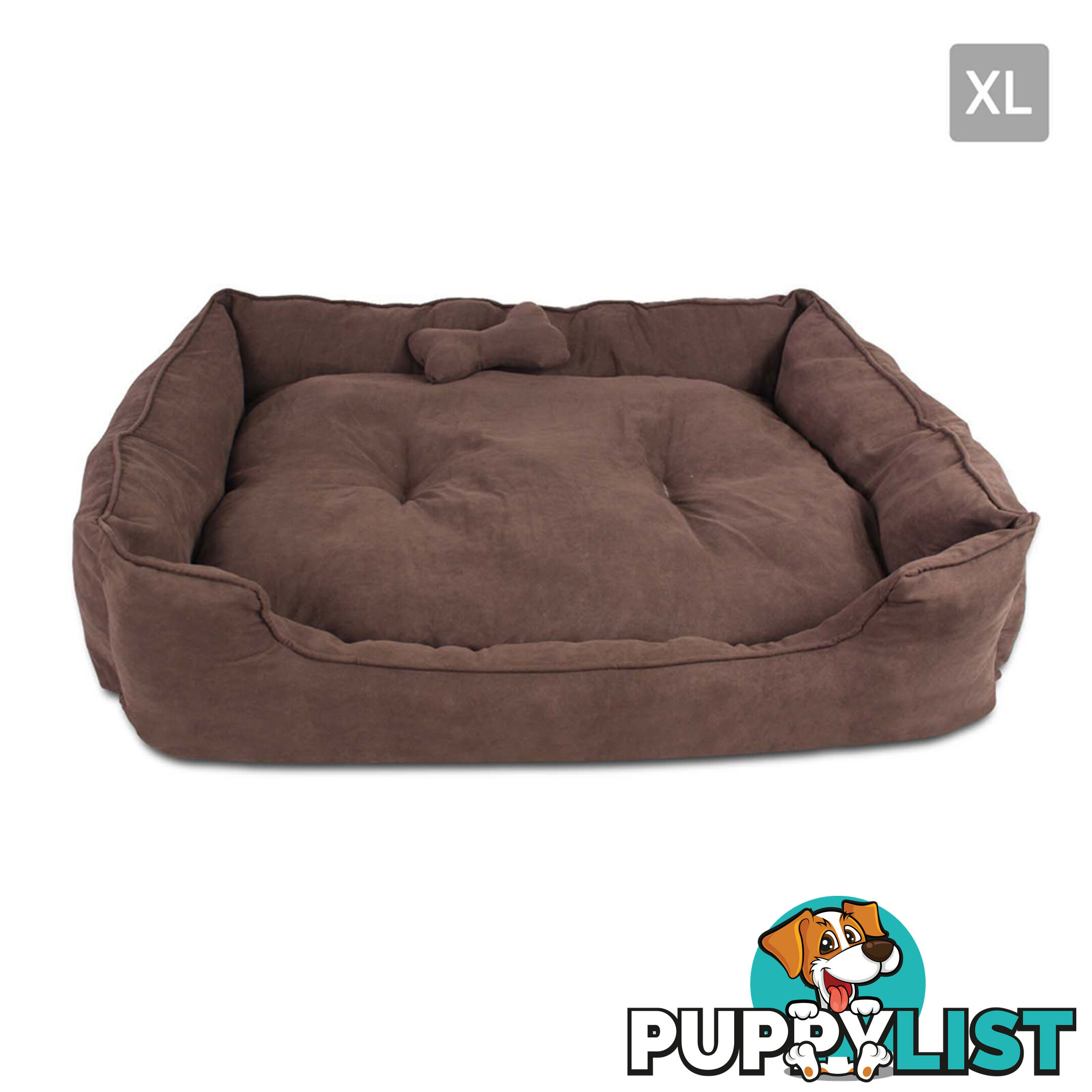 Faux Suede Washable Dog Bed - Extra Large