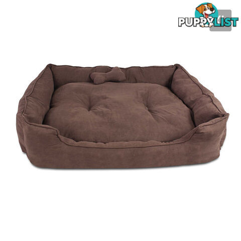 Faux Suede Washable Dog Bed - Extra Large