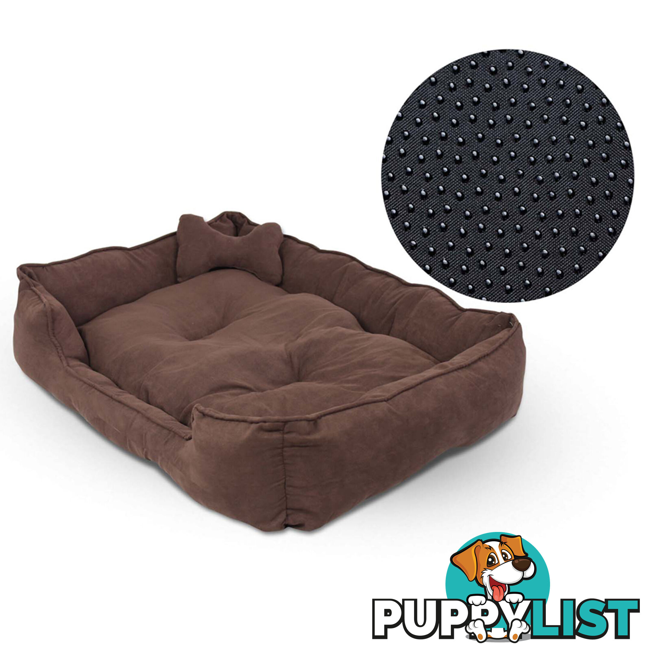 Faux Suede Washable Dog Bed - Extra Large