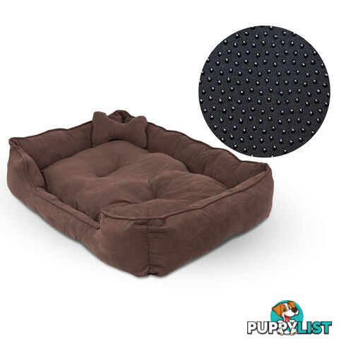 Faux Suede Washable Dog Bed - Extra Large