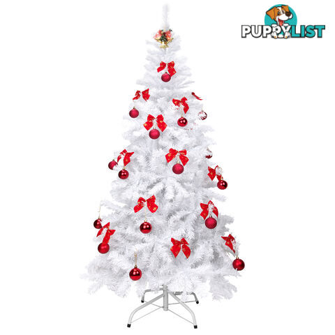 Christmas Tree w/ Ornament 210cm White