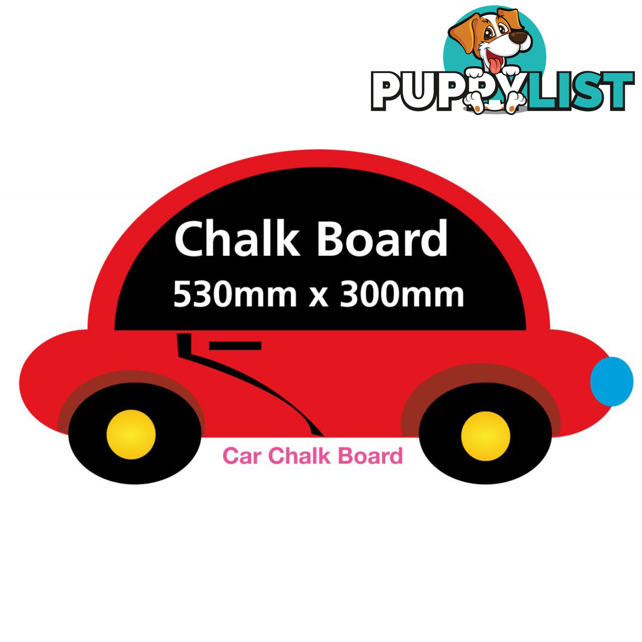 Boys Car Chalkboard - Totally Movable and Reusable