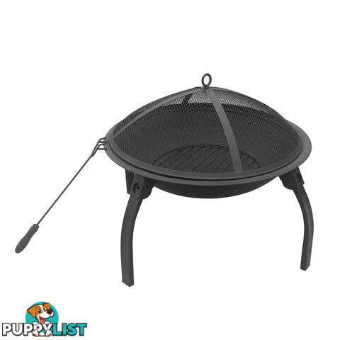 Portable Foldable Outdoor Fire Pit Fireplace w/ Carry Bag