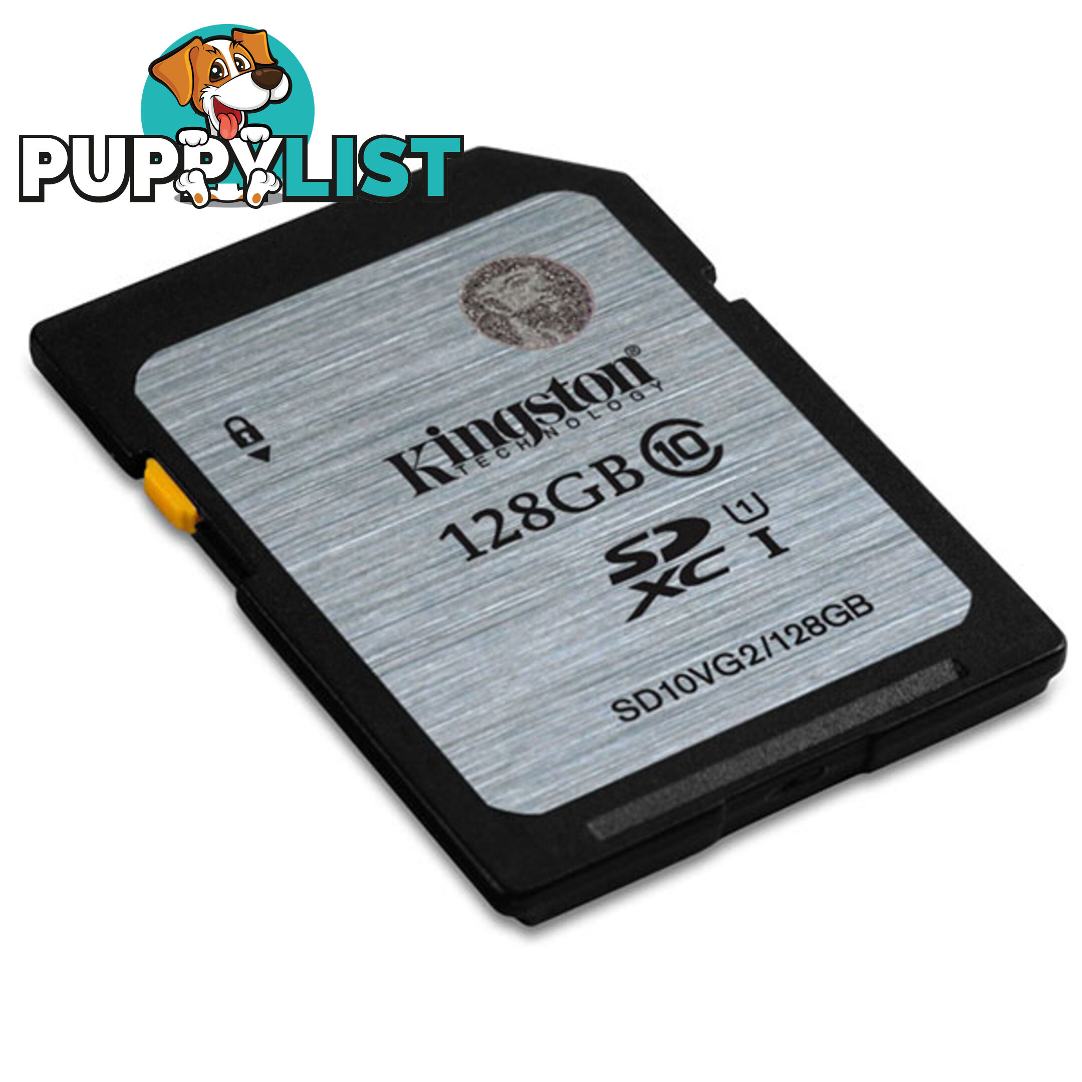 KINGSTON 128GB SDXC Class10 UHS-I 80MB/s Read Flash Card  Retail   (SD10VG2/128GBFR)