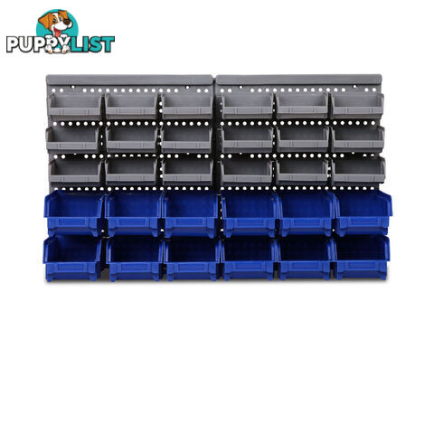 30 Bin Wall Mounted Storage Rack