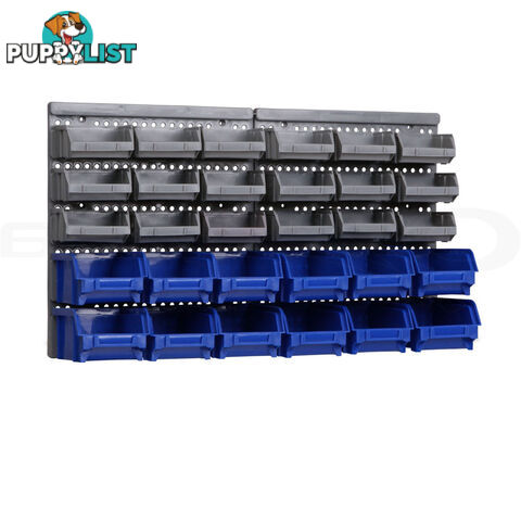 30 Bin Wall Mounted Storage Rack