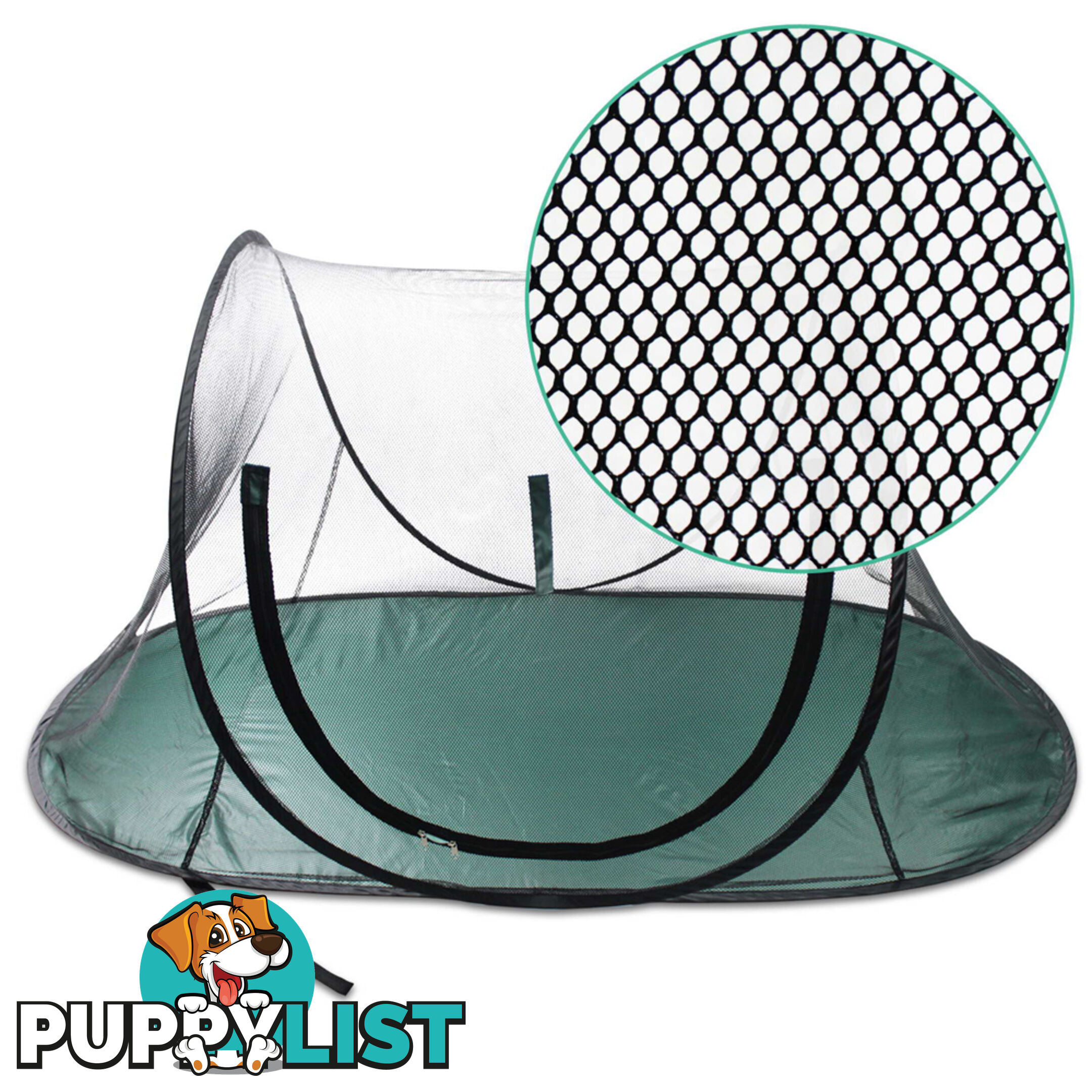 Pet Dog Puppy Cat Exercise Playpen Tent Black