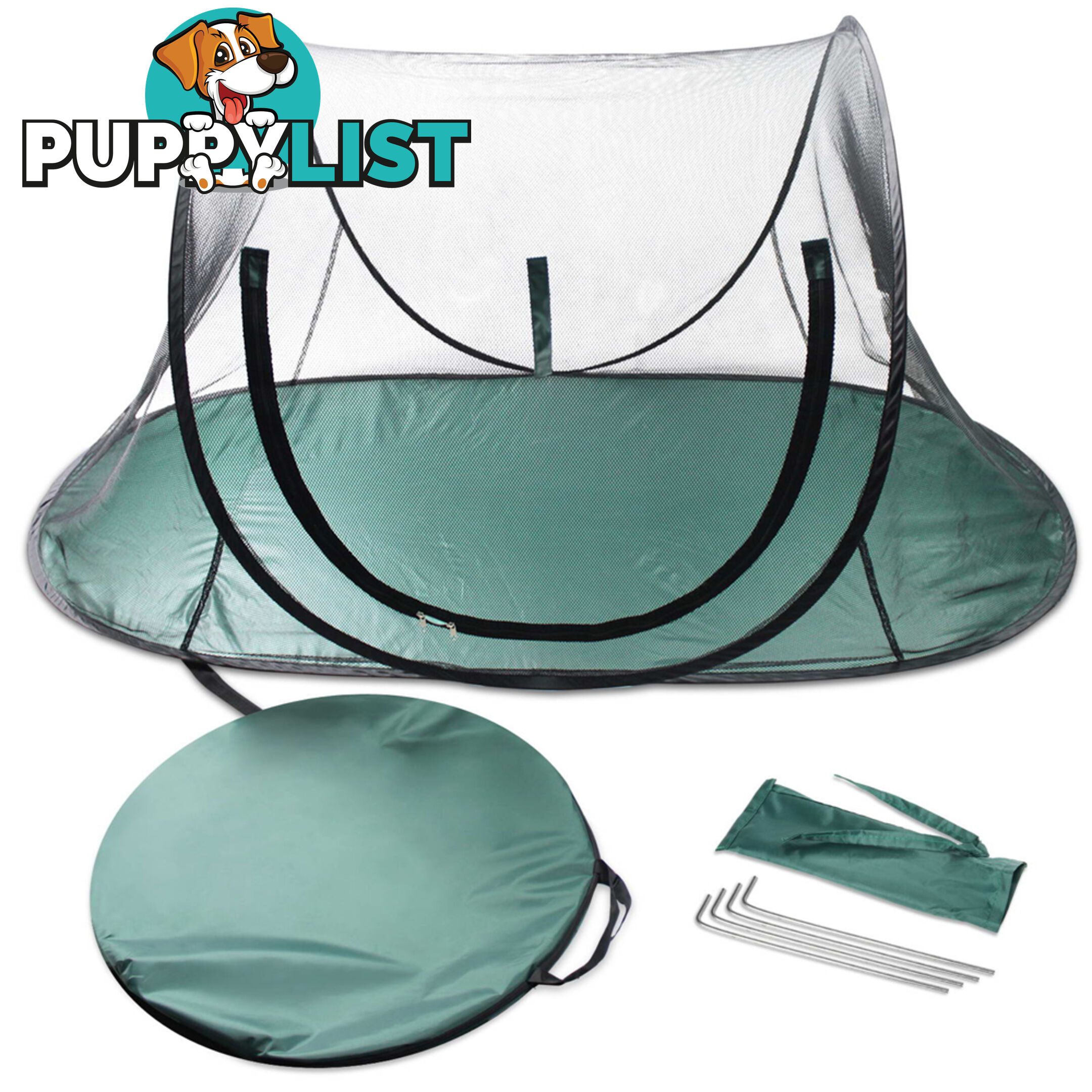 Pet Dog Puppy Cat Exercise Playpen Tent Black