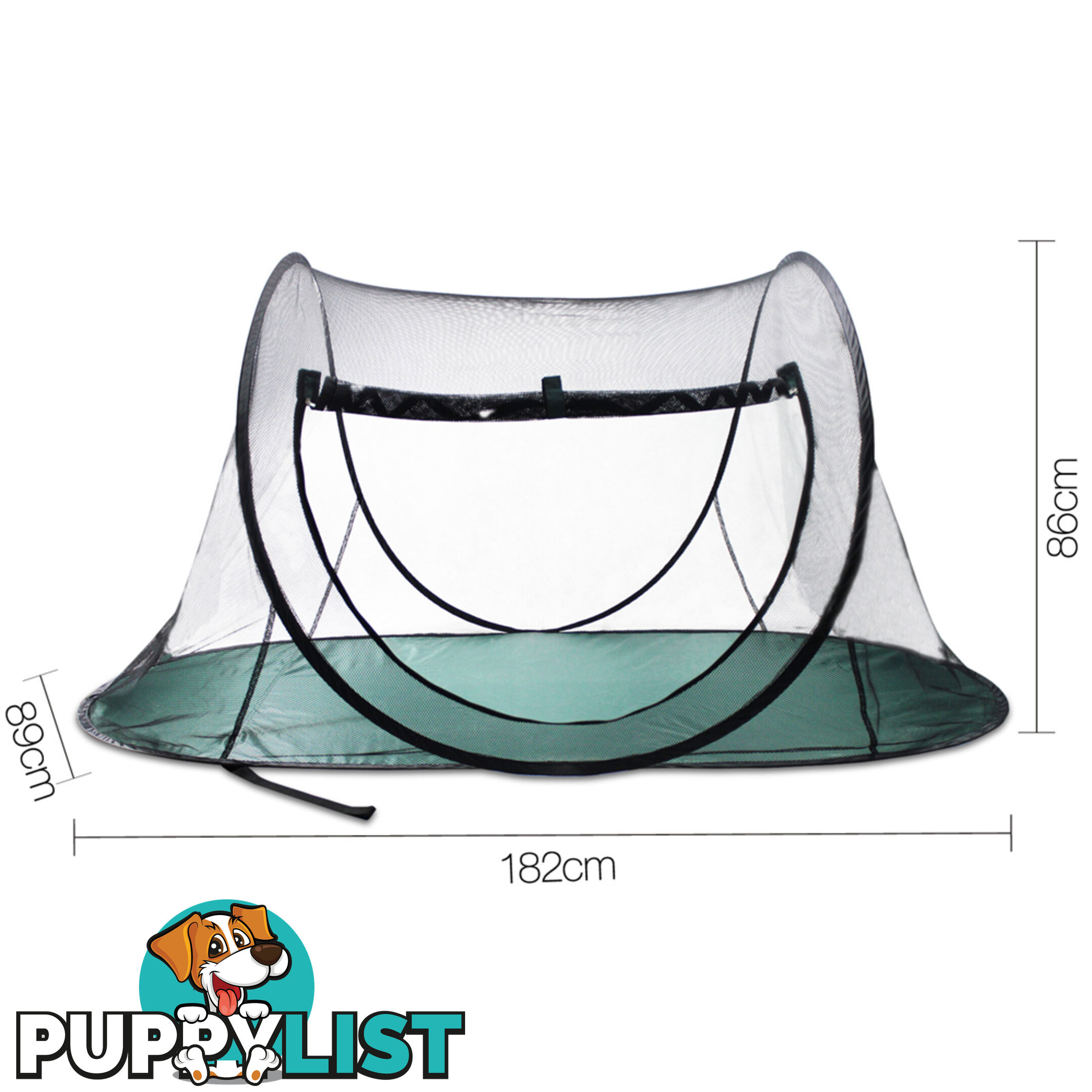 Pet Dog Puppy Cat Exercise Playpen Tent Black