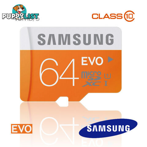 SAMSUNG 64GB MicroSDXC EVO CLASS10 UHS Upto 48MB/s (MB-MP64D)