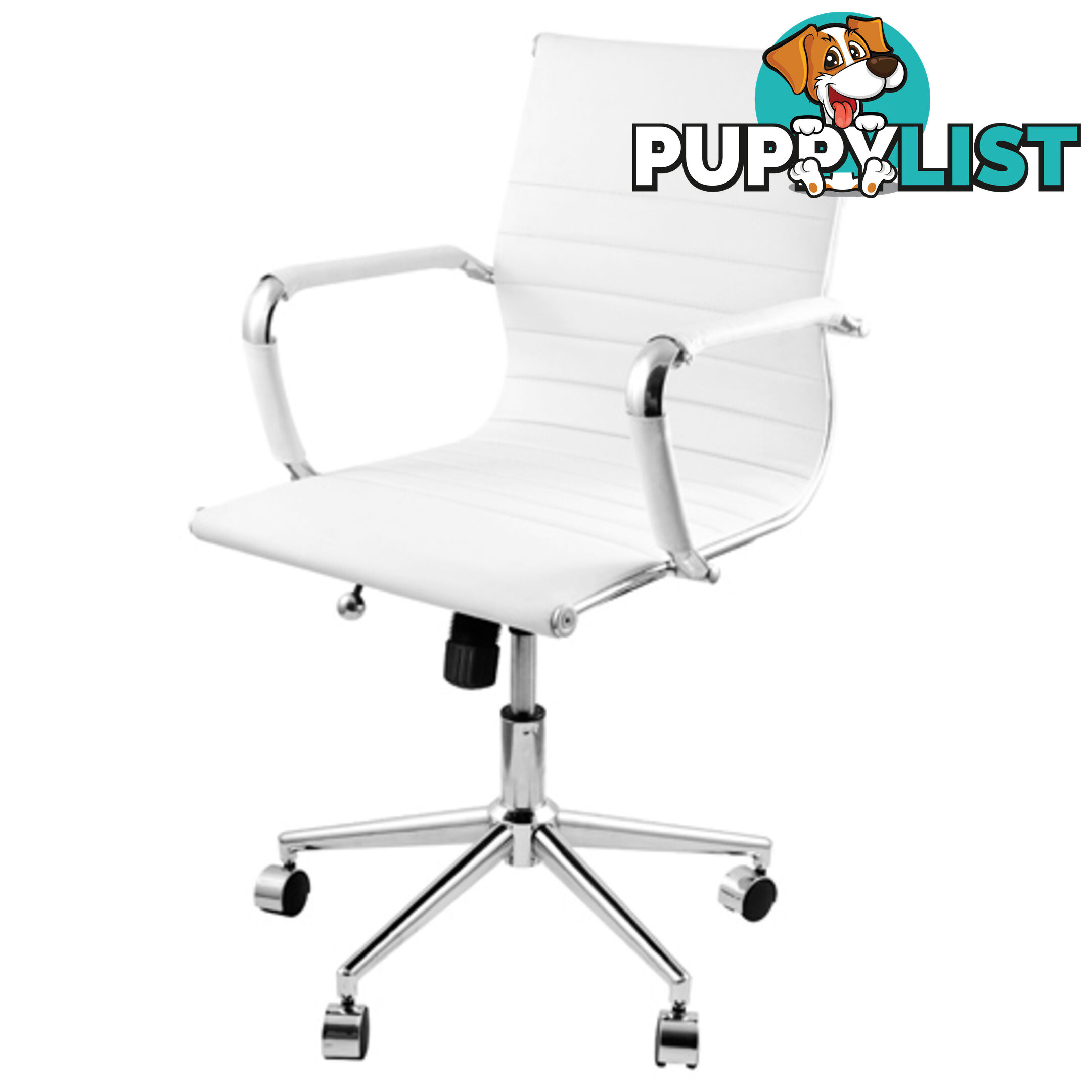 Eames Replica PU Leather Executive Designer Office Chair White