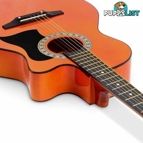 Acoustic Cutaway Steel-Stringed Guitar 38"