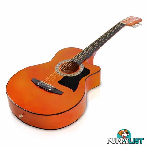 Acoustic Cutaway Steel-Stringed Guitar 38"