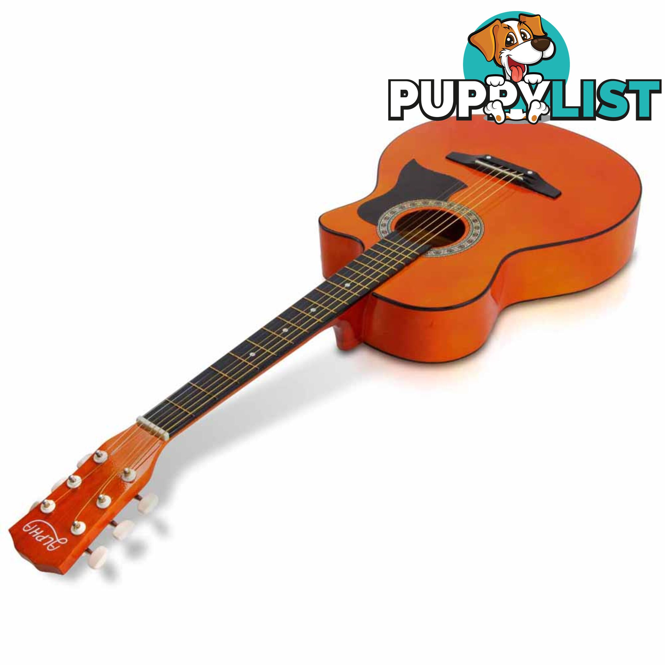 Acoustic Cutaway Steel-Stringed Guitar 38"